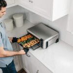 Horno de Encimera Digital Ninja Air Fry, Funcionalidad 8 en 1, 1800W, Diseño Plegable, Capacidad XL, Cesta de Freír al A