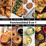 Horno de Encimera Digital Ninja Air Fry, Funcionalidad 8 en 1, 1800W, Diseño Plegable, Capacidad XL, Cesta de Freír al A