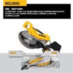 DEWALT Sierra ingletadora, 12 pulgadas, doble bisel, compuesto, línea de corte XPS, 15 amperios (DWS716XPS)