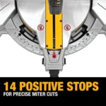 DEWALT Sierra ingletadora, 12 pulgadas, doble bisel, compuesto, línea de corte XPS, 15 amperios (DWS716XPS)
