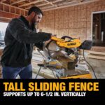 DEWALT Sierra ingletadora, 12 pulgadas, doble bisel, compuesto, línea de corte XPS, 15 amperios (DWS716XPS)