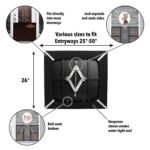 Compuerta contra Inundaciones Quick Dam QDFG25 Ancho Ajustable 25 a 30 Pulgadas Altura 26 Pulgadas Marco de Acero Funda