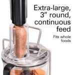Hamilton Beach Professional Stack & Snap - Procesador de alimentos y espiralizador de verduras para rebanar, triturar y