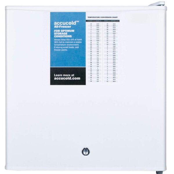 Summit Appliance FS24LPRO Accucold Compact All-Freezer, orificio de sonda instalado de fábrica, cerradura con llave inst