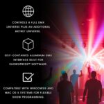 Interfaz DMX Chauvet Lighting X-press-512S para software ShowXpress control de dos universos DMX y Artnet compatible con