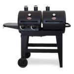 Parrilla Combinada Char-Griller Gas Propano y Carbón E5030 2 Quemadores 24000 BTU 870 Pulgadas Cuadradas Negro