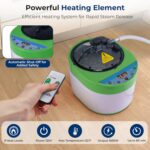 Sauna de Vapor Portátil SereneLife 1 Person Steam Sauna Vaporizador 4 Litros 1600 Vatios 9 Niveles de Calor Silla Plegab