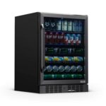 NewAir - Refrigerador para bebidas con puerta de vidrio | Mini refrigerador para 177 latas para dormitorio, residencia e