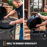 Ahumador de Tambor Oklahoma Joe's Bronco Pro Char-Broil 19202099 Negro Acero 21.5 Pulgadas