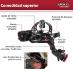 Lincoln Electric K3034-4 VIKING 3350 Casco de soldadura con oscurecimiento automático con tecnología de lente 4C, negro