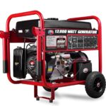 Generador de Gasolina All Power America APGG12000 12000 Watts Arranque Eléctrico con Kit de Ruedas
