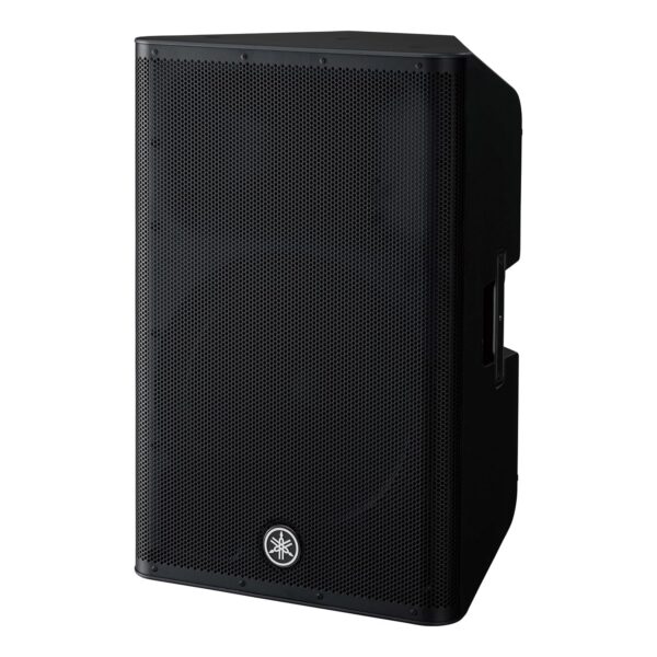 Yamaha DXR15MKII, gabinete de altavoz alimentado de 15 pulgadas y 1100 W, negro mate