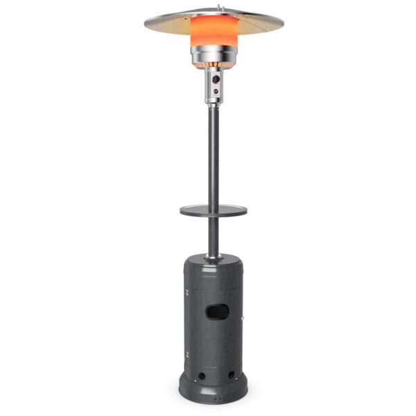 Calentador de Propano para Patio Tangkula GO-TK-84816-GR 50000 BTU 87 Pulgadas de Alto con Ruedas y Apagado Automático