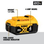 Batería DEWALT DCB324-4 Iones de Litio 20V MAX Paquete de 4 2Ah y 4Ah