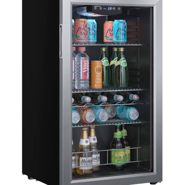 EdgeStar BWC121 19 pulgadas de ancho 105 latas Capacidad Extreme Cool Beverage Center - Acero inoxidable