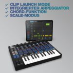 Reloop Keypad Pro Compact USB-MIDI DAW estación de trabajo con integración completa de Bitwig, estación 4 en 1: teclado
