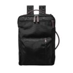 Mochila Fossil Buckner Convertible Bolsa de Viaje y Maletín Mensajero Nailon Negro Pequeña Modelo MBG9475001