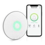 Airthings 2950 Wave Radon - Detector inteligente de radón con sensor de humedad y temperatura - Fácil de usar - Preciso