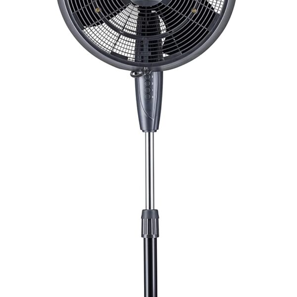 Ventilador de Nebulización Newair FMF2K5BK00 Pedestal Oscilante 1600 CFM 3 Velocidades Negro 18 Pulgadas
