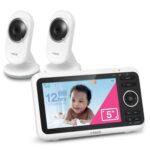 Monitor de Bebé VTech VM350-2 Pantalla 5 Pulgadas 2 Cámaras Alcance 1000 Pies Visión Nocturna Audio Bidireccional Cancio