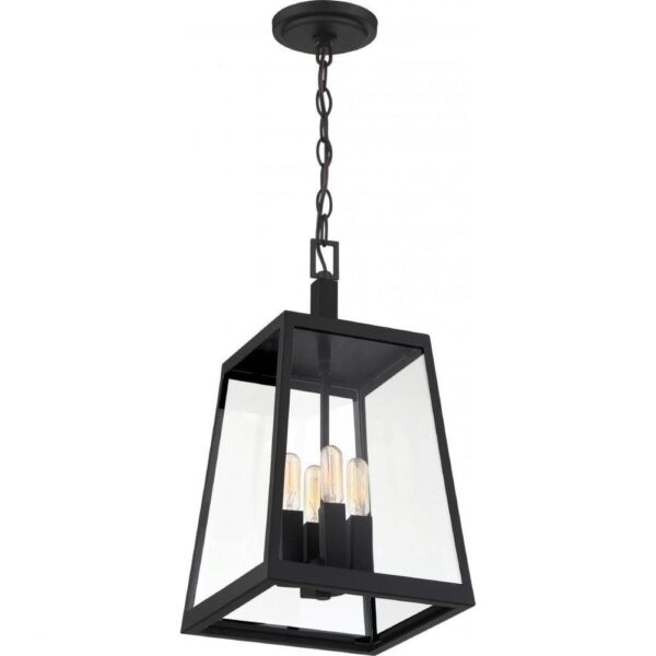 NUVO 60/6584 Halifax - Linterna colgante de 4 luces, color negro mate