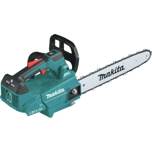 Sierra de Cadena Makita XCU09Z Mango Superior 16 Pulgadas Inalámbrica 18V X2 36V LXT Sin Escobillas Solo Herramienta Ver