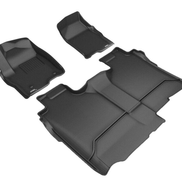 Tapete de Piso 3D MAXpider Kagu L1GM02501509 Negro para GMC Sierra Chevrolet Silverado 1500 Crew Cab 2019-2026 2500HD 35