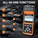 Probador de Batería Foxwell BT780 12V 24V con Impresora Integrada 100 2000CCA