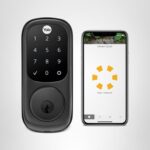 Yale Assure Lock con Wi-Fi – Cerradura inteligente negra de ante para puerta delantera con teclado táctil, control de ap