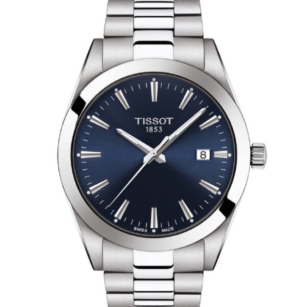 Reloj Tissot T1274101104100 Acero Inoxidable Caja 40mm Esfera Azul Cristal de Zafiro Resistente al Agua 100 Metros