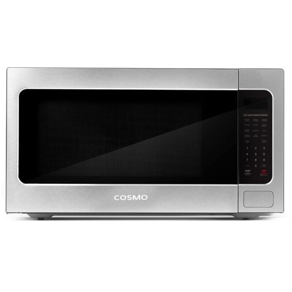 Cosmo COS-BIM22SSB 61 cm Colección Nebula Horno microondas para encimera de 2.2 pies cúbicos en acero inoxidable