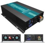 Inversor de Corriente WZRELB RBP300012 3000W 12V DC a 120V AC Onda Sinusoidal Pura Negro