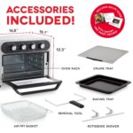 Dash Horno freidora de aire serie Chef - Cocina tostadora de convección y horno eléctrico - Tiene tecnología AirCrisp® y