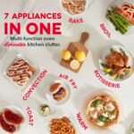Dash Horno freidora de aire serie Chef - Cocina tostadora de convección y horno eléctrico - Tiene tecnología AirCrisp® y