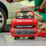 CRAFTSMAN Compresor de aire portátil Herramienta de aire Twin Tank 2 galones, 1/3 HP sin aceite Max 125 PSI Presión, Mod