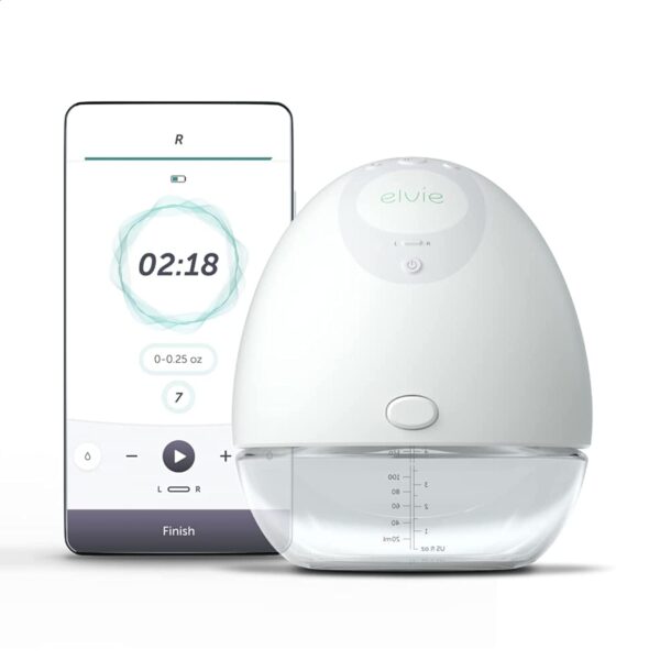 Extractor de Leche Elvie Pump EP01-01-M1 Individual Portátil Vestible Silencioso Capacidad 5 Onzas Color Blanco