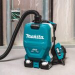 Extractor de Polvo Mochila Makita XCV10PTX 18V X2 LXT 36V Sin Escobillas 1/2 Galón Filtro HEPA AWS 5.0Ah
