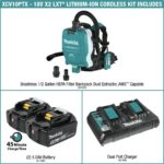 Extractor de Polvo Mochila Makita XCV10PTX 18V X2 LXT 36V Sin Escobillas 1/2 Galón Filtro HEPA AWS 5.0Ah