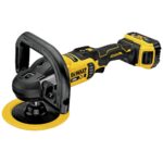 DEWALT 20V MAX* XR Kit de pulidora inalámbrica, rotativa, velocidad variable, 7 pulgadas, 180 mm (DCM849P2)