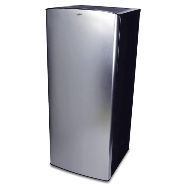 Koolatron Refrigerador compacto con congelador, acero inoxidable, capacidad de 6.2 pies cúbicos (176 litros), para aperi