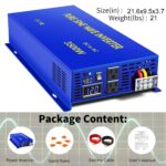 XYZ INVT Inversor de onda sinusoidal pura de 3500 vatios 48 V a 110 V 120 V CA convertidor de potencia inversa de sobret