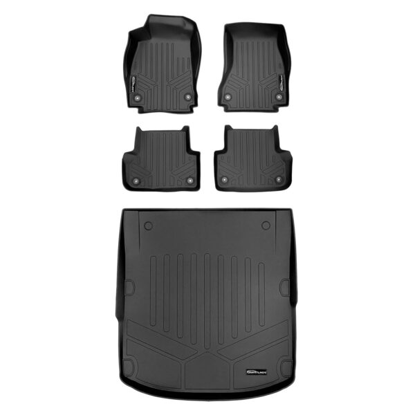Juego de Tapetes SMARTLINER 2 Filas y Revestimiento de Carga para Audi A4 S4 Sedan A4 Allroad 2017-2025 Ajuste Personali