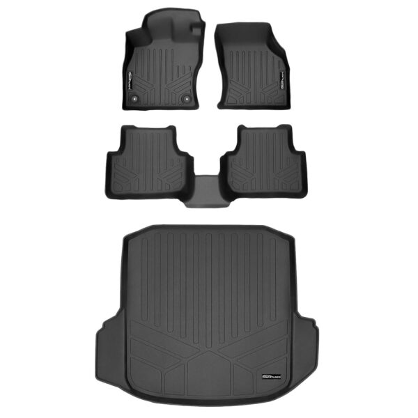 Juego de Alfombrillas SMARTLINER SA0429 B0429 D0429 para Volkswagen Jetta 2019 2025 2 Filas y Forro de Maletero de Carga