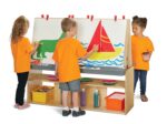 Centro de Arte para Niños Jonti-Craft Young Time 7093YT 4 Estaciones Madera 42 x 48.5 x 23.5 pulgadas