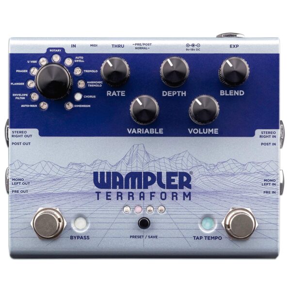 Wampler Terraform Pedal de efectos de guitarra multimodulación