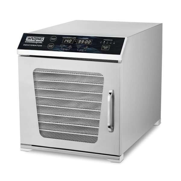 Waring Deshidratador comercial de alimentos, 10 bandejas, incluye estantes de malla de 15 x 13.5 pulgadas, 14 pies cuadr