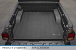 SMARTLINER Juego de Alfombrillas SA0316 B0459 K0459 2 Filas Color Negro para Jeep Gladiator 2020 2021 con Almacenamiento