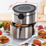 Dash AirCrisp® Pro - Freidora de aire digital - Control de temperatura ajustable - Función de apagado automático y múlti