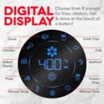 Dash AirCrisp® Pro - Freidora de aire digital - Control de temperatura ajustable - Función de apagado automático y múlti