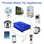 Inversor de Onda Sinusoidal Pura XYZ INVT XYZ2000W12VWD 2000W 12V DC a 120V AC Control Remoto 15 pies Potencia de Sobret
